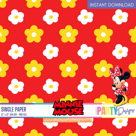 RED MINNIE MOUSE DIGITAL PAPER 2