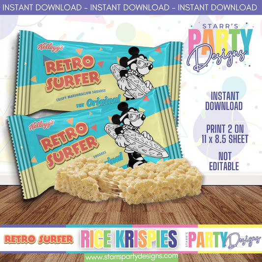 RICE KRISPIES DESIGN | RETRO SURFER MICKEY B2