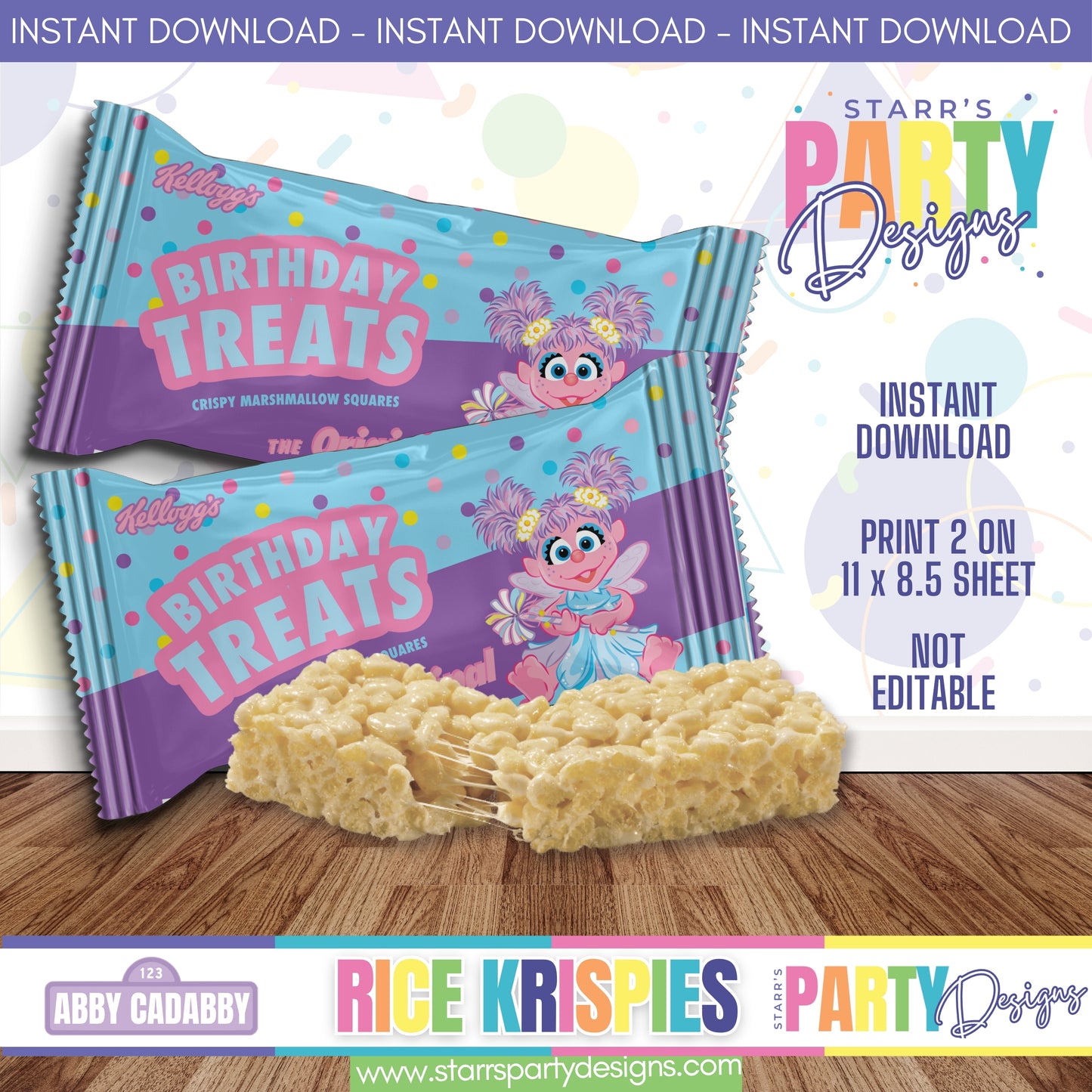 RICE KRISPIES DESIGN | ABBY CADABBY A1