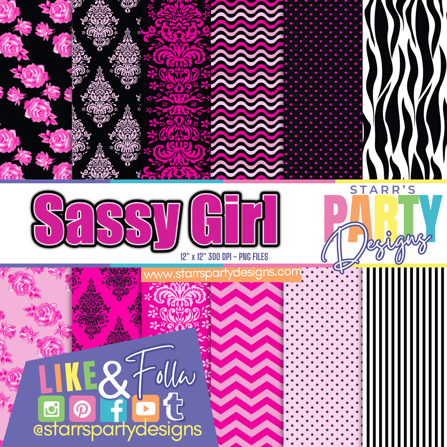 SASSY GIRL PAPAER PACK