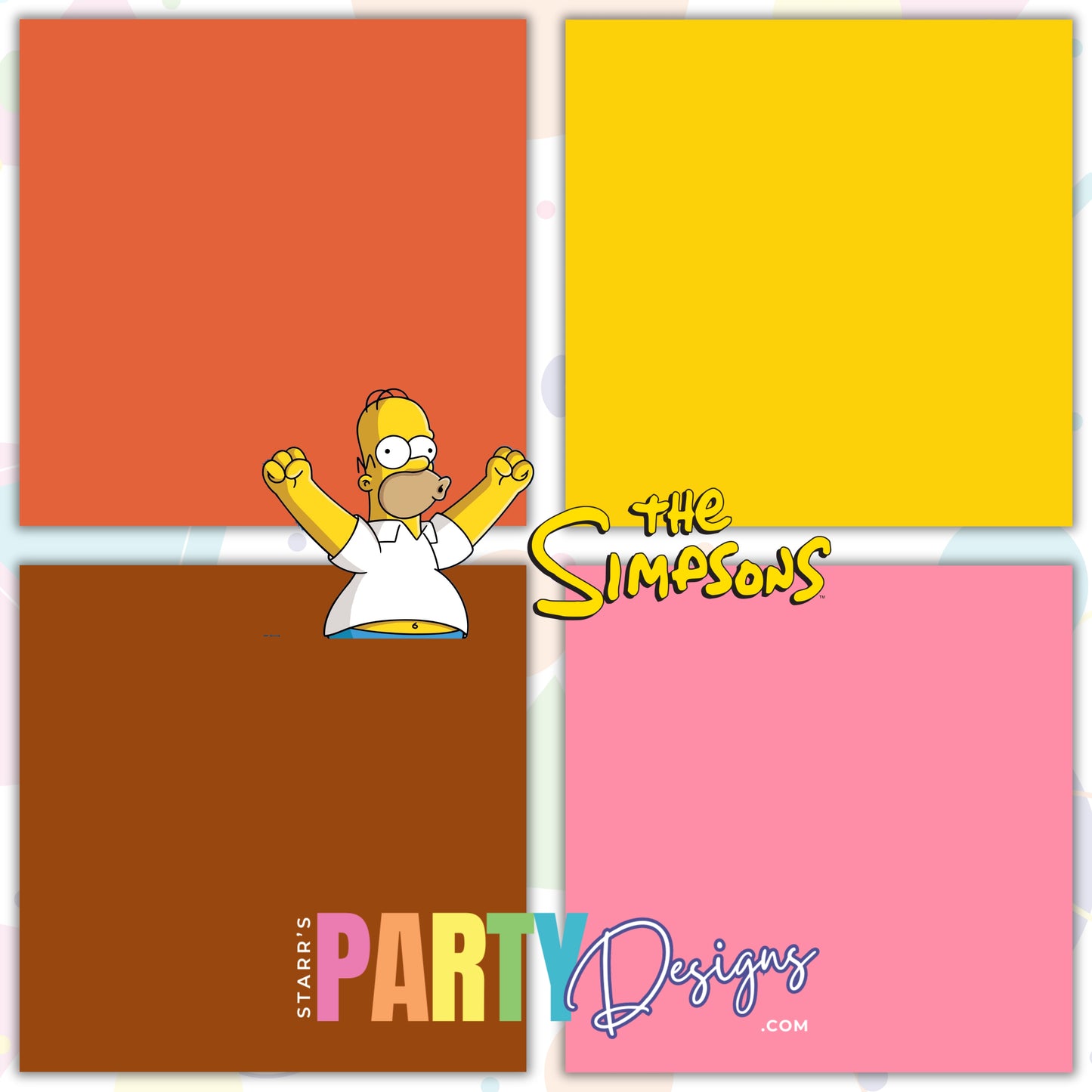 THE SIMPSONS SOLIDS PAPER PACK