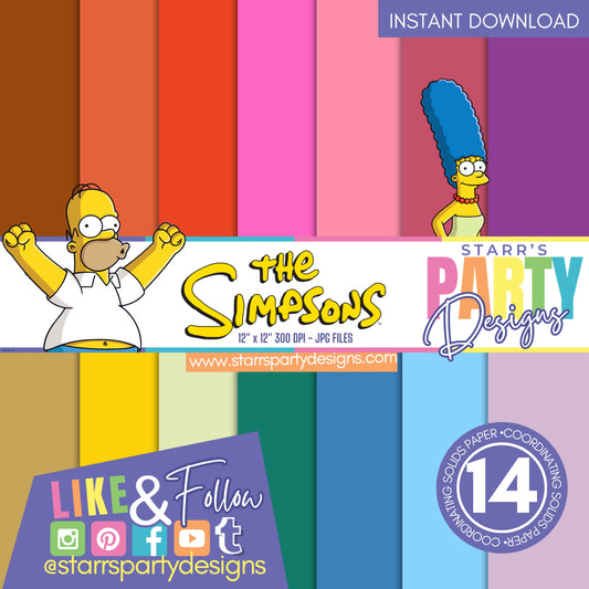 THE SIMPSONS SOLIDS PAPER PACK