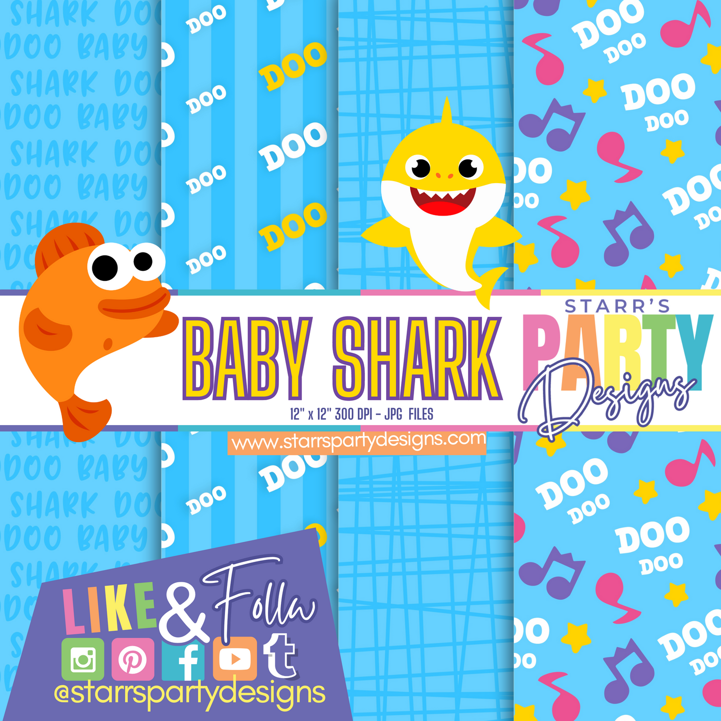 BABY SHARK PAPER PACK BUNDLE + KIT