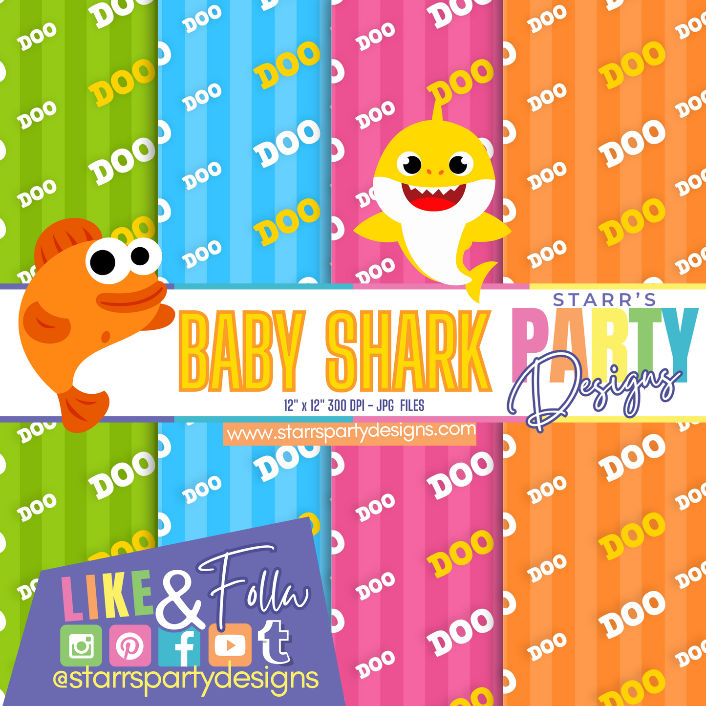 BABY SHARK PAPER PACK BUNDLE + KIT