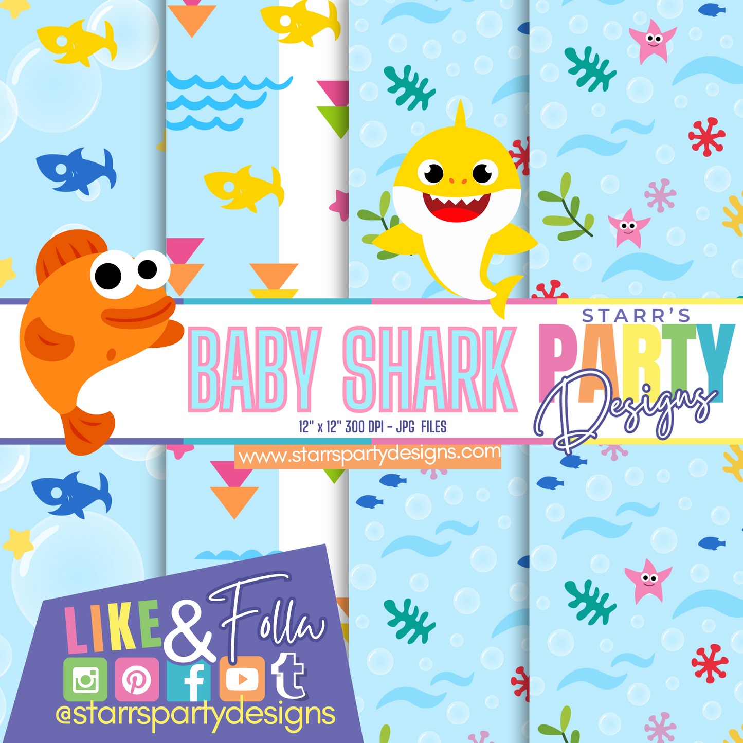 BABY SHARK PAPER PACK BUNDLE + KIT