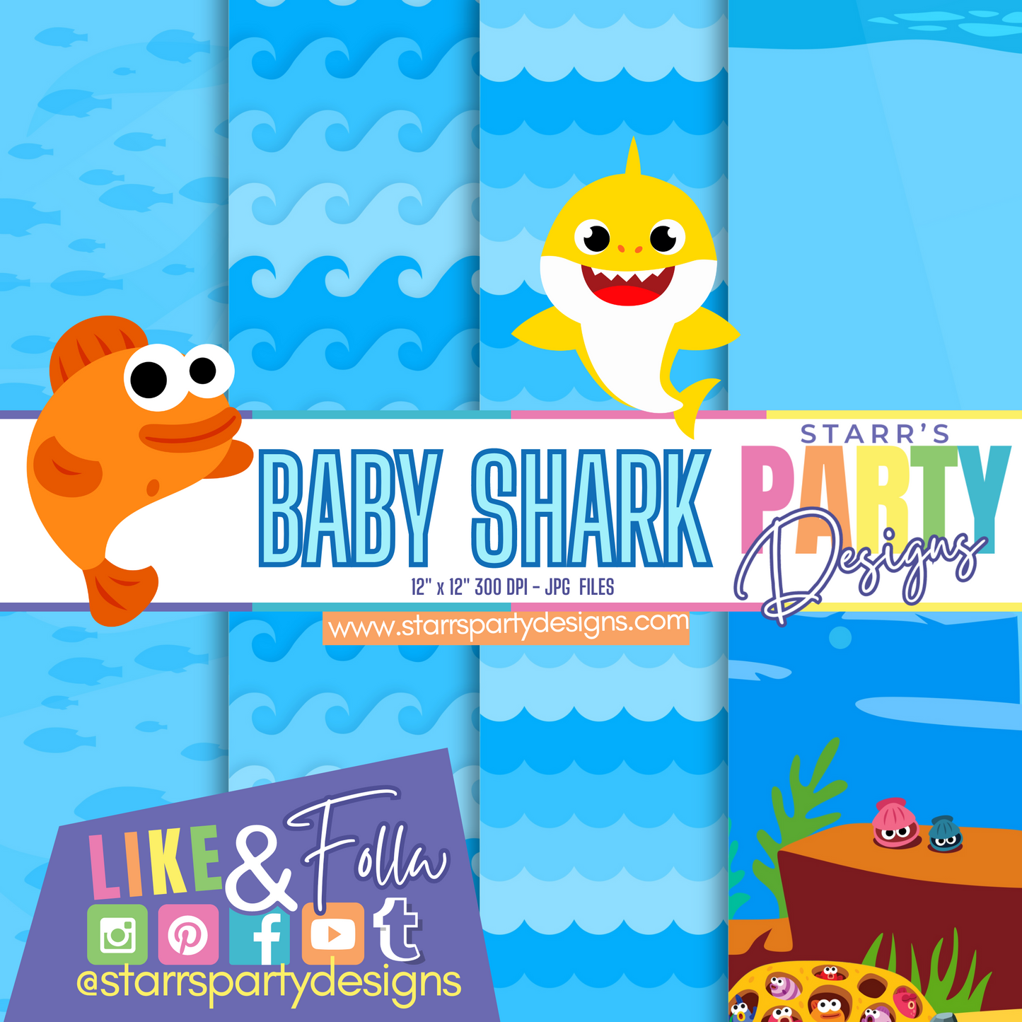 BABY SHARK PAPER PACK BUNDLE + KIT