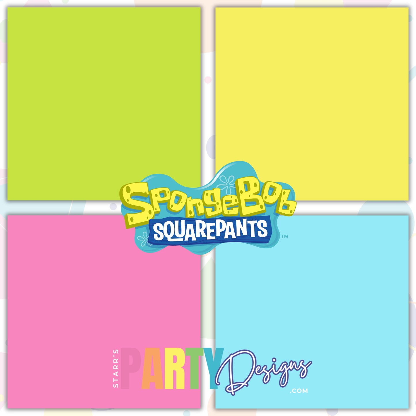 SPONGEBOB GIRL SOLIDS PAPER PACK