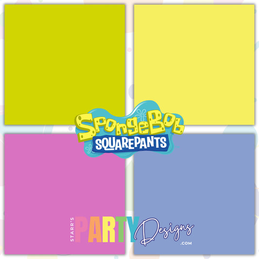 SPONGEBOB BOY SOLIDS PAPER PACK