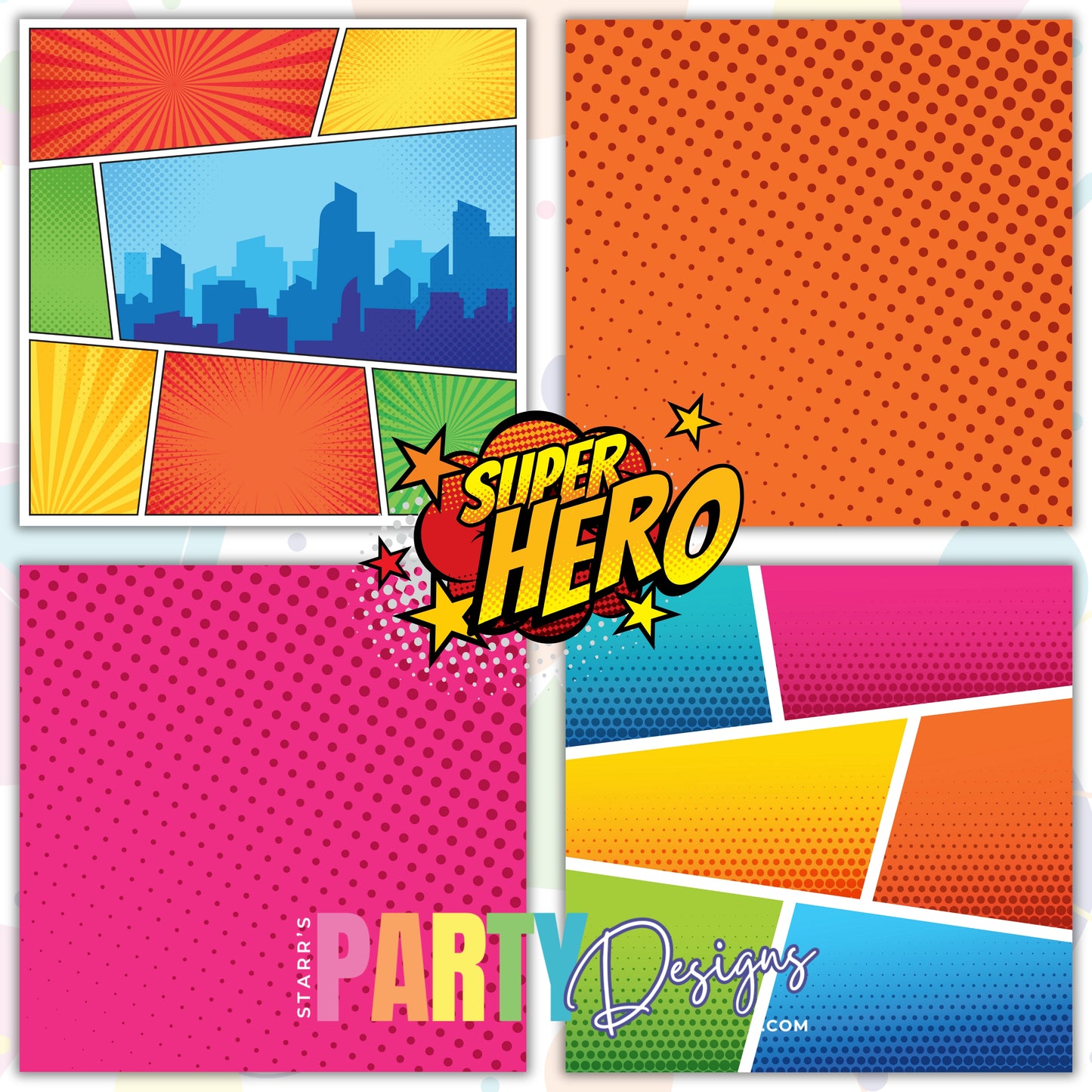 SUPER HERO PAPER PACK