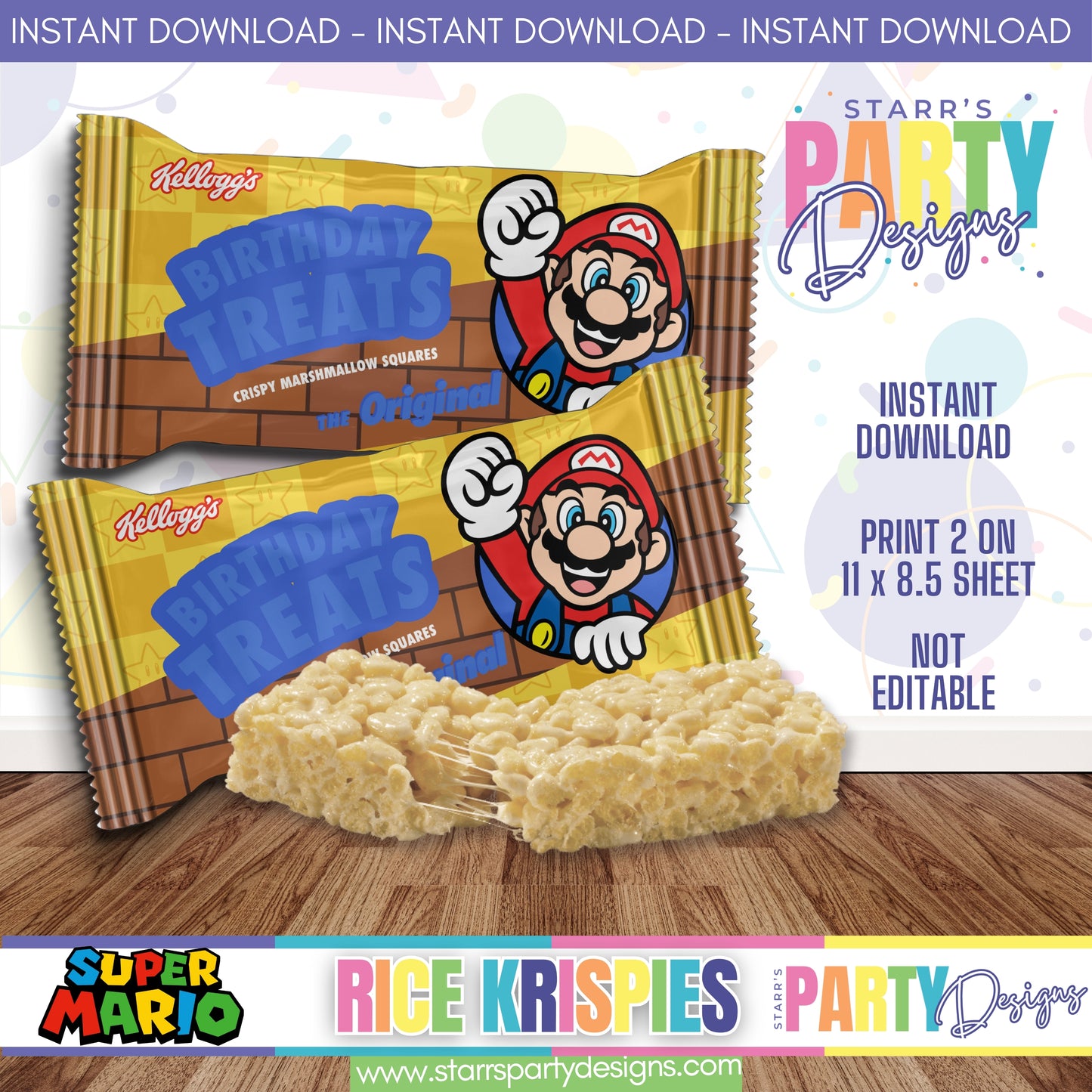 RICE KRISPIES DESIGN | SUPER MARIO BROS A2