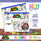 PLACEMAT ACTIVITY SHEET | SUPER MARIO BROS B4