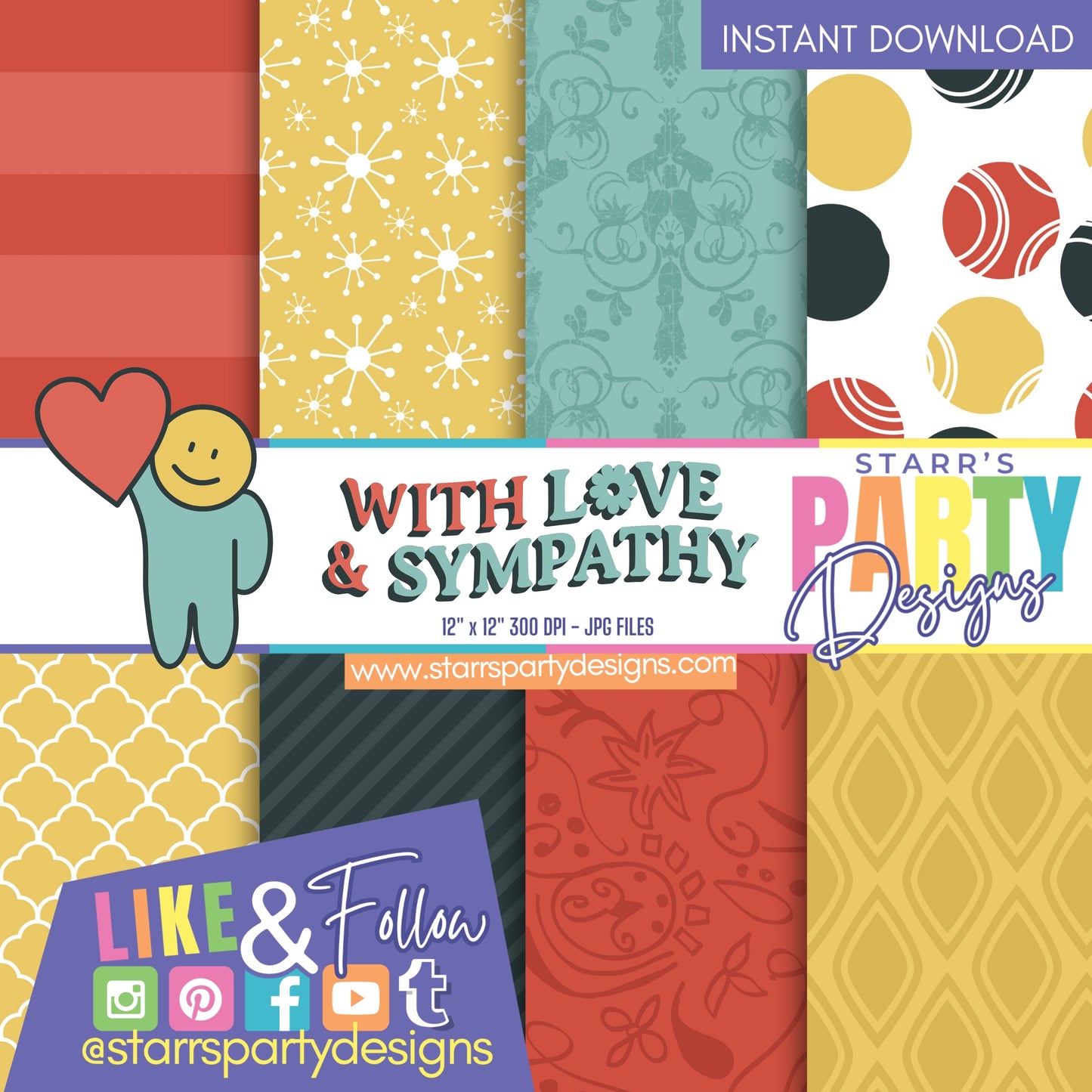 WITH LOVE & SYMPATHY PAPER PACK 2