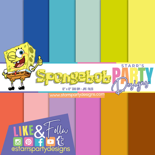 SPONGEBOB BOY SOLIDS PAPER PACK