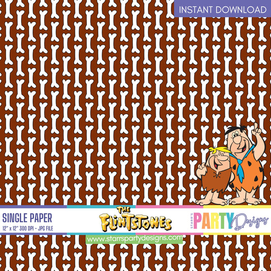 THE FLINTSTONES DIGITAL PAPER 1