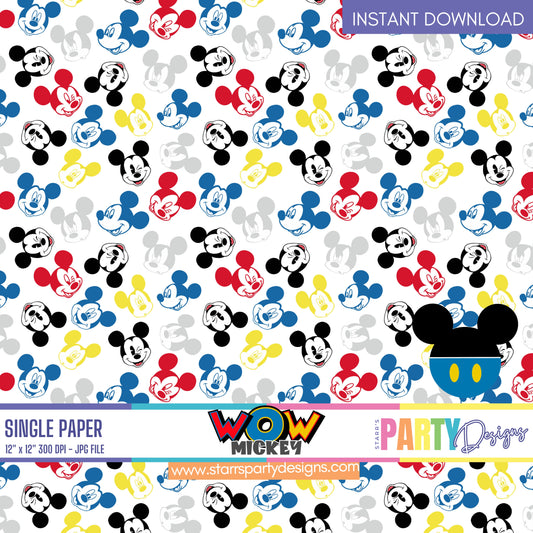 WOW! MICKEY DIGITAL PAPER 2