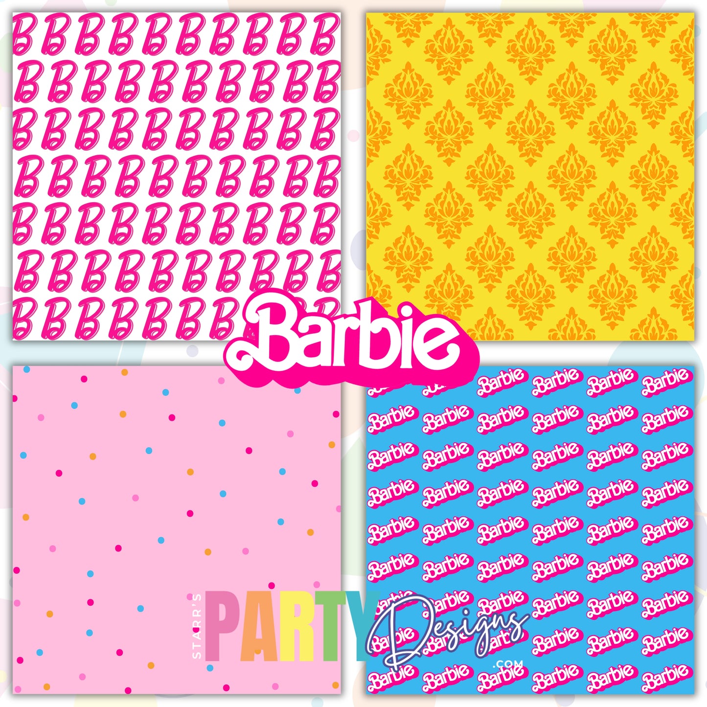 PAQUETE DE PAPEL BARBIE MALIBU 2