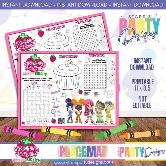 PLACEMAT ACTIVITY SHEET | BERRY IN THE CITY A1