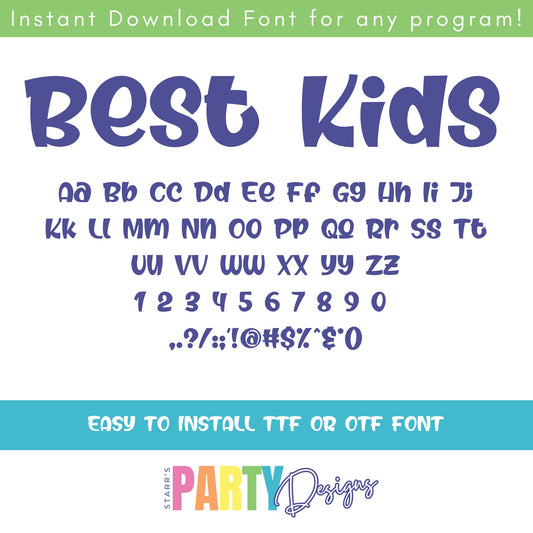 BEST KIDS REGULAR FONT