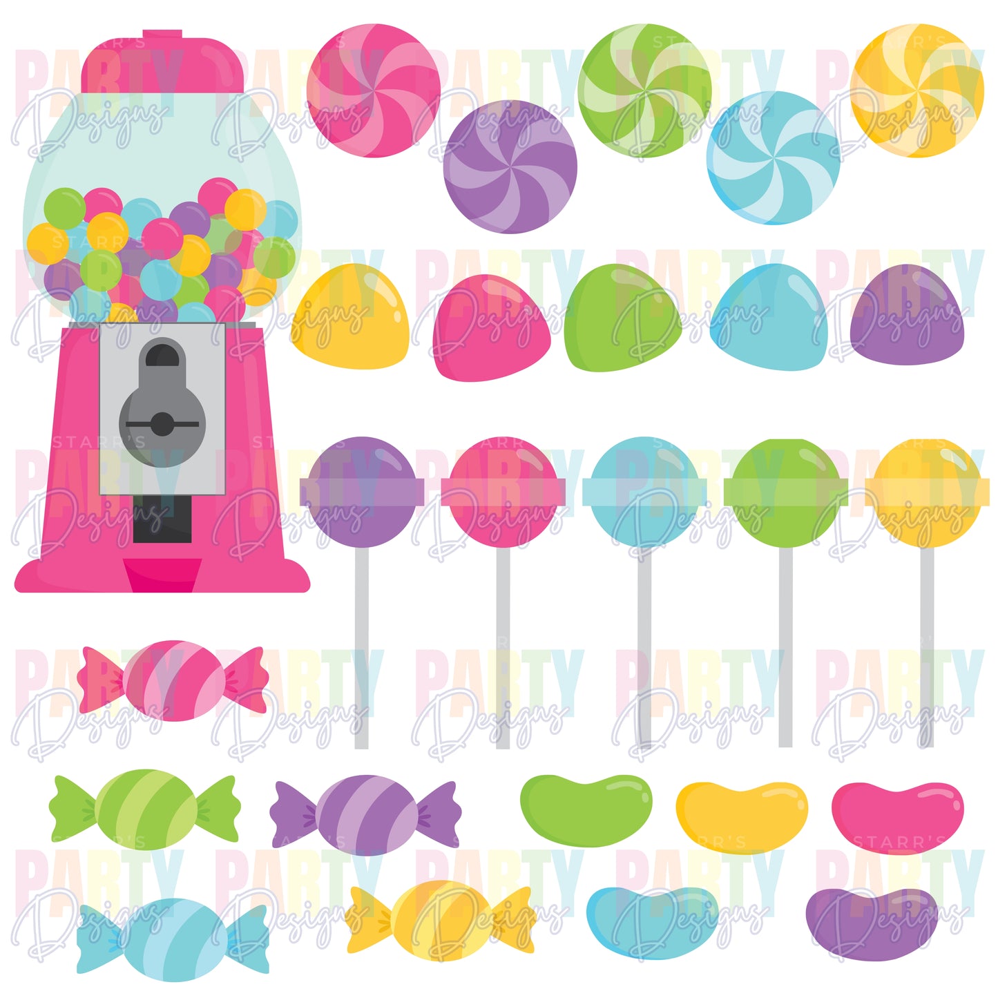 CANDY PAPER PACK & CLIPART KIT