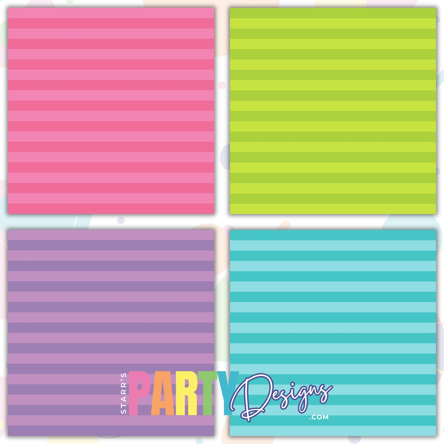 GABBY'S DOLLHOUSE STRIPES PAPER PACK