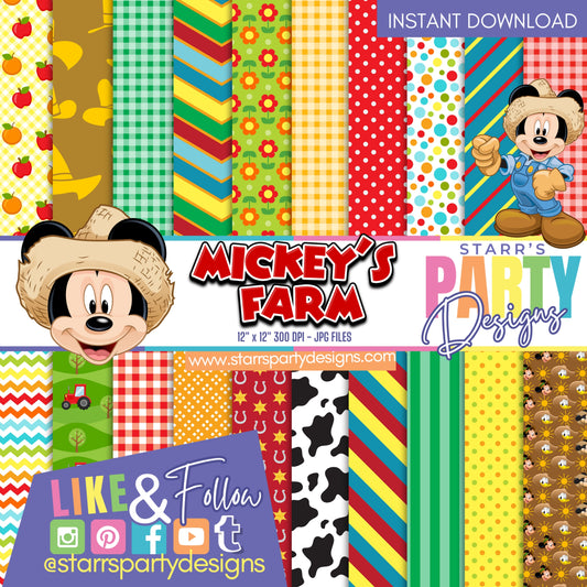 MICKEY'S FARM PAPER PACK