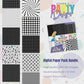 ALICE IN WONDERLAND BLACK AND WHITE PAPER PACK